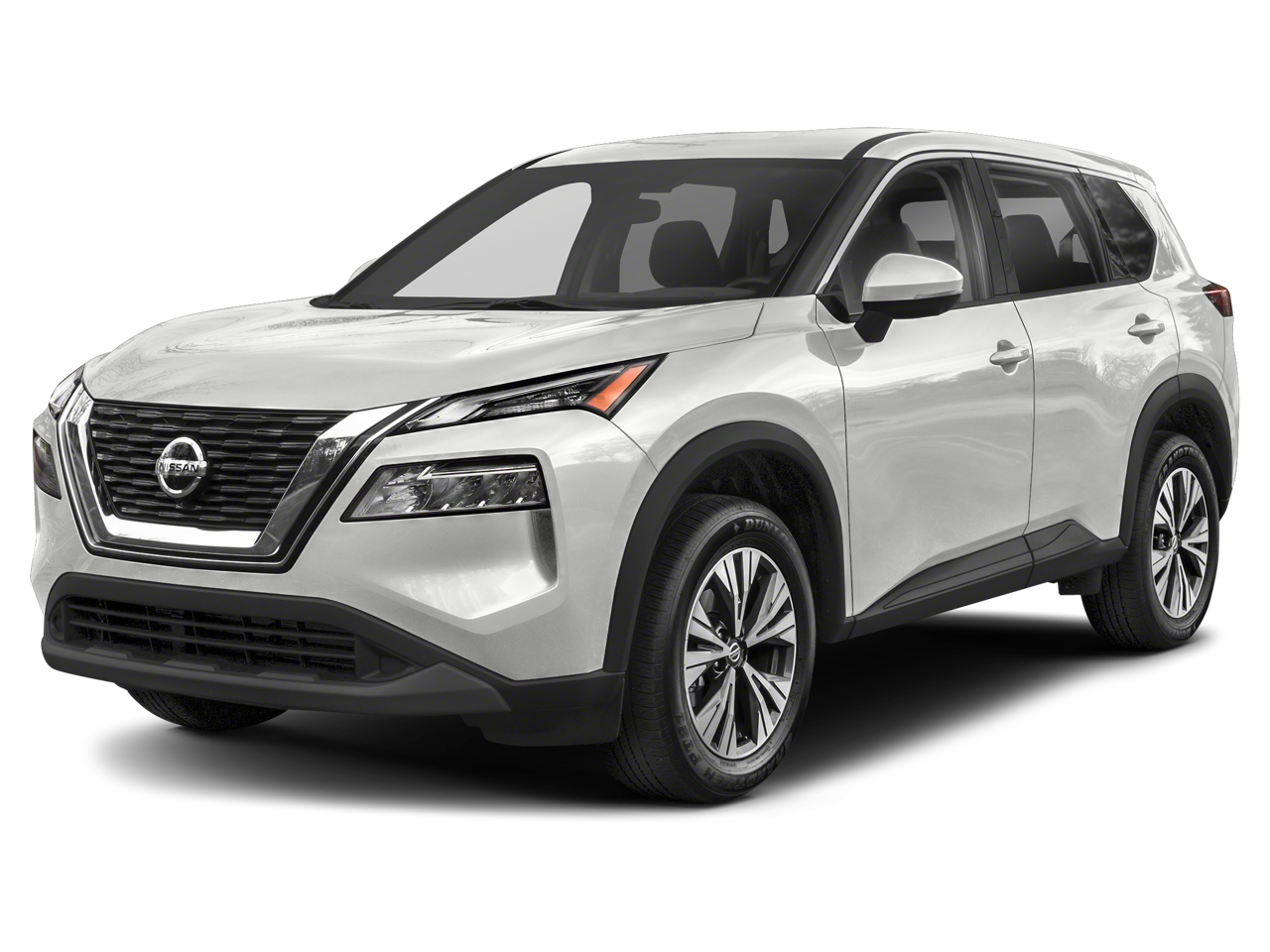 2023 Nissan Rogue SV in Pearl White Tricoat — front three-quarter view