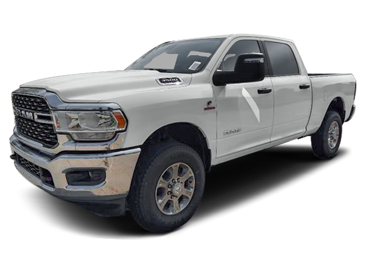 2023 RAM 3500 Big Horn in Bright White Clearcoat — front three-quarter view