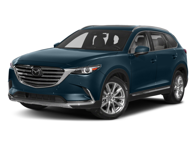 2018 Mazda Mazda CX-9 Grand Touring in Deep Crystal Blue Mica — front three-quarter view