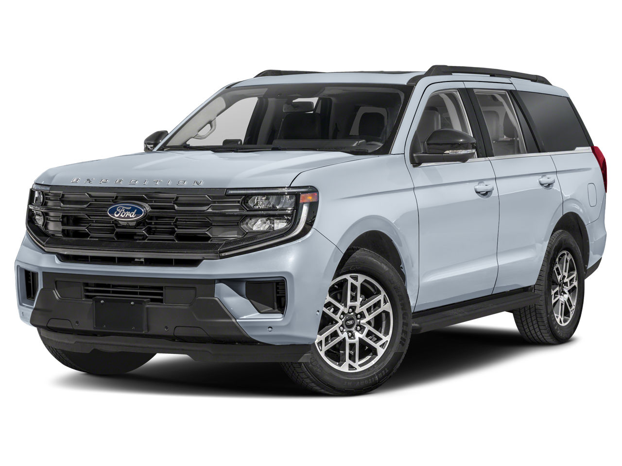 2025 Ford Expedition Active in Black Metallic — front three-quarter view