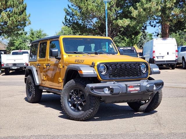 2026 Jeep Wrangler WRANGLER 4-DOOR WILLYS in Goldilocks Exterior Paint — front three-quarter view