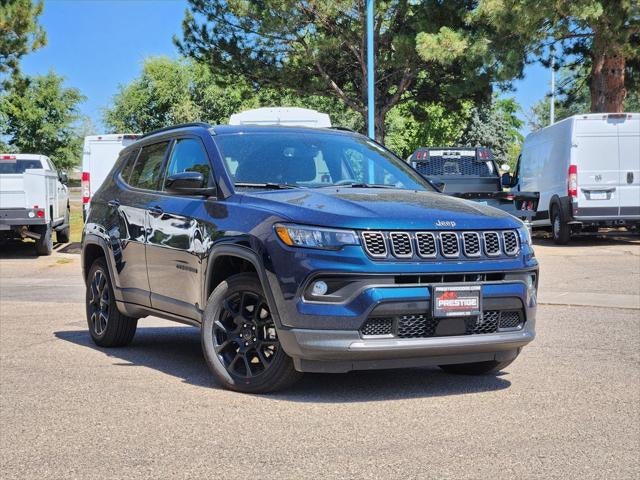 2026 Jeep Compass COMPASS LATITUDE ALTITUDE 4X4 in Fathom Blue Pearl-Coat Exterior Paint — front three-quarter view