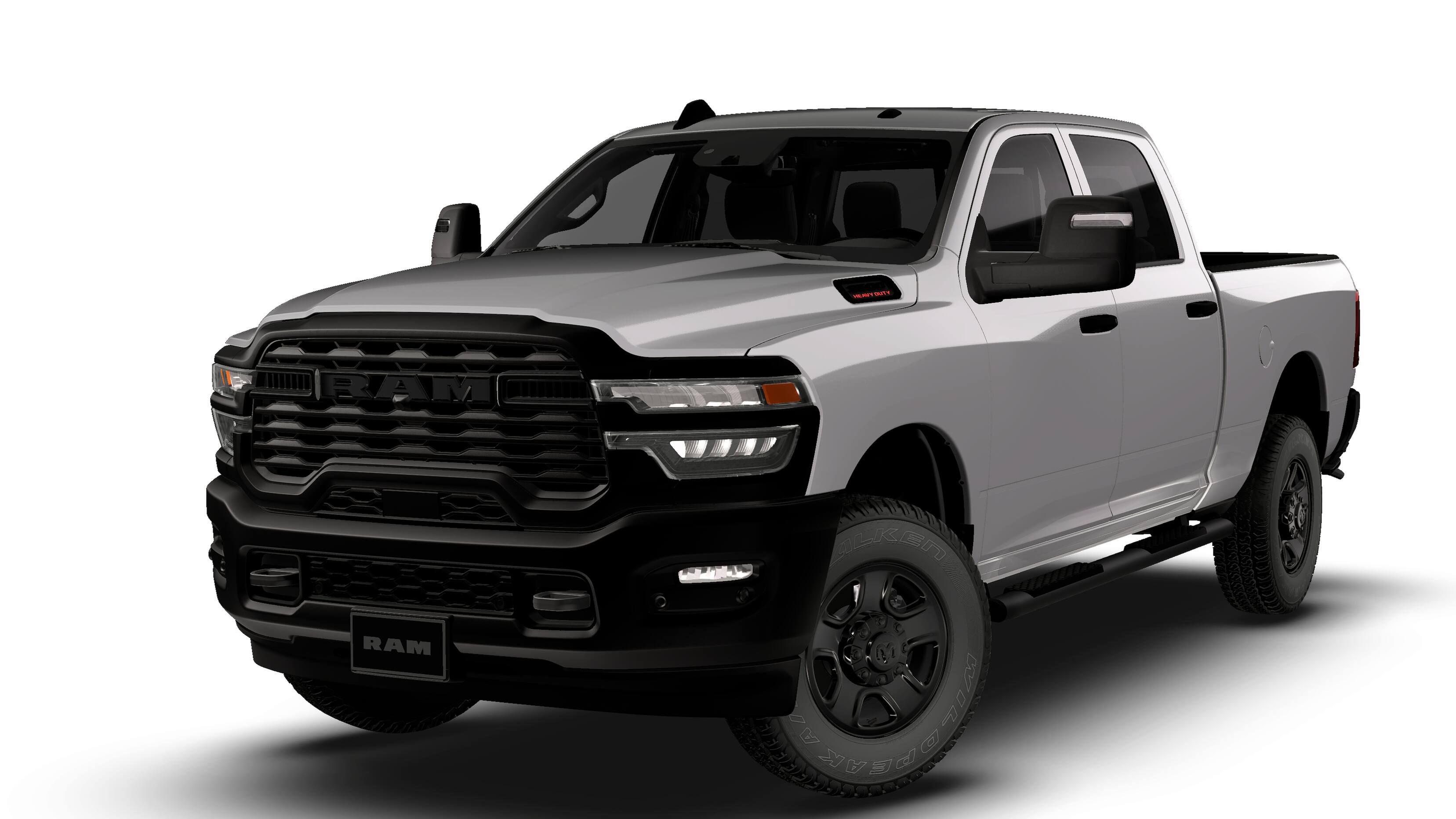 2026 RAM 3500 RAM 3500 TRADESMAN CREW CAB 4X4 6'4' BOX in Silver-Zynith Exterior Paint — front three-quarter view