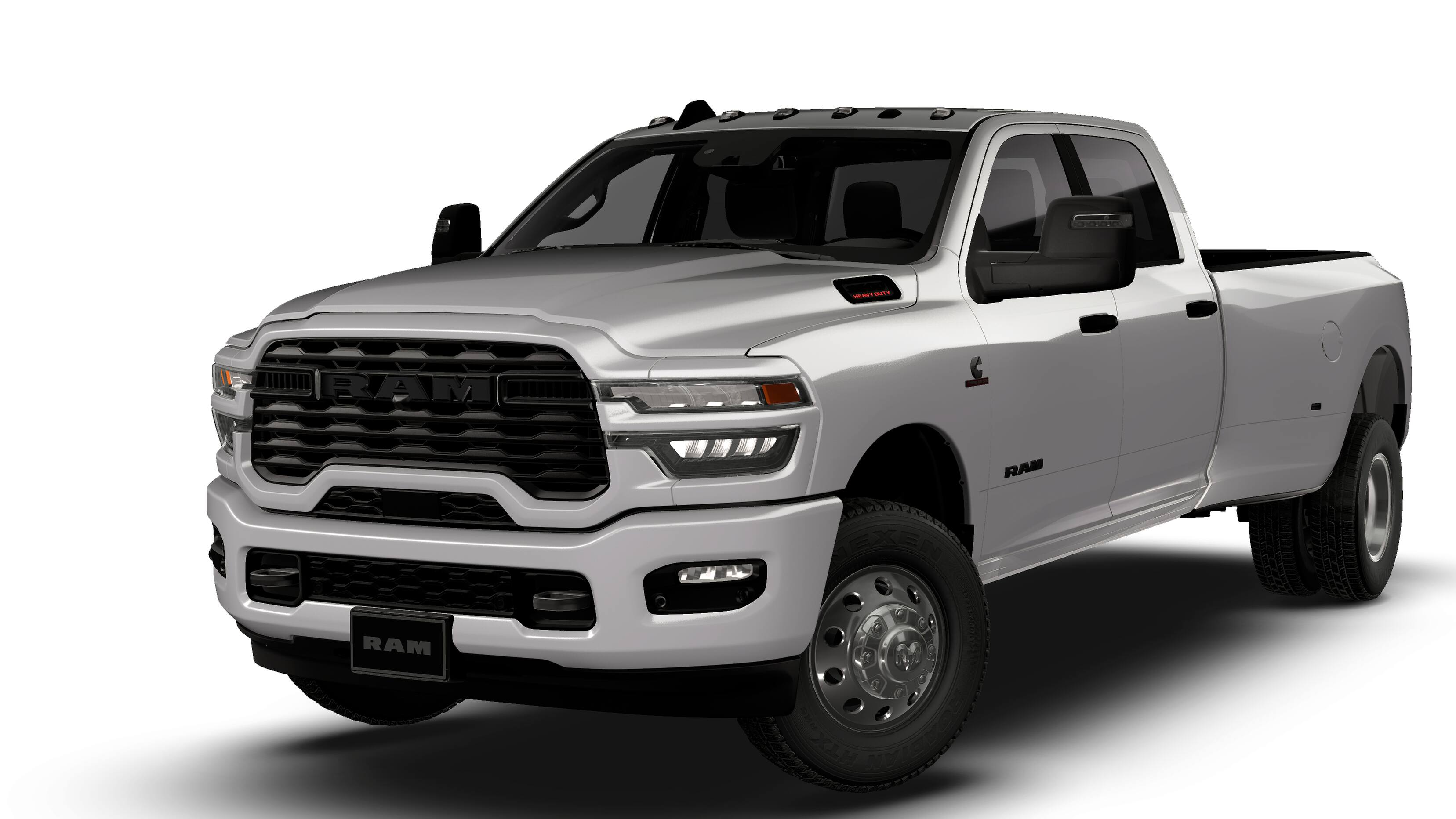 2026 RAM 3500 RAM 3500 LONE STAR CREW CAB 4X4 8' BOX in Silver-Zynith Exterior Paint — front three-quarter view