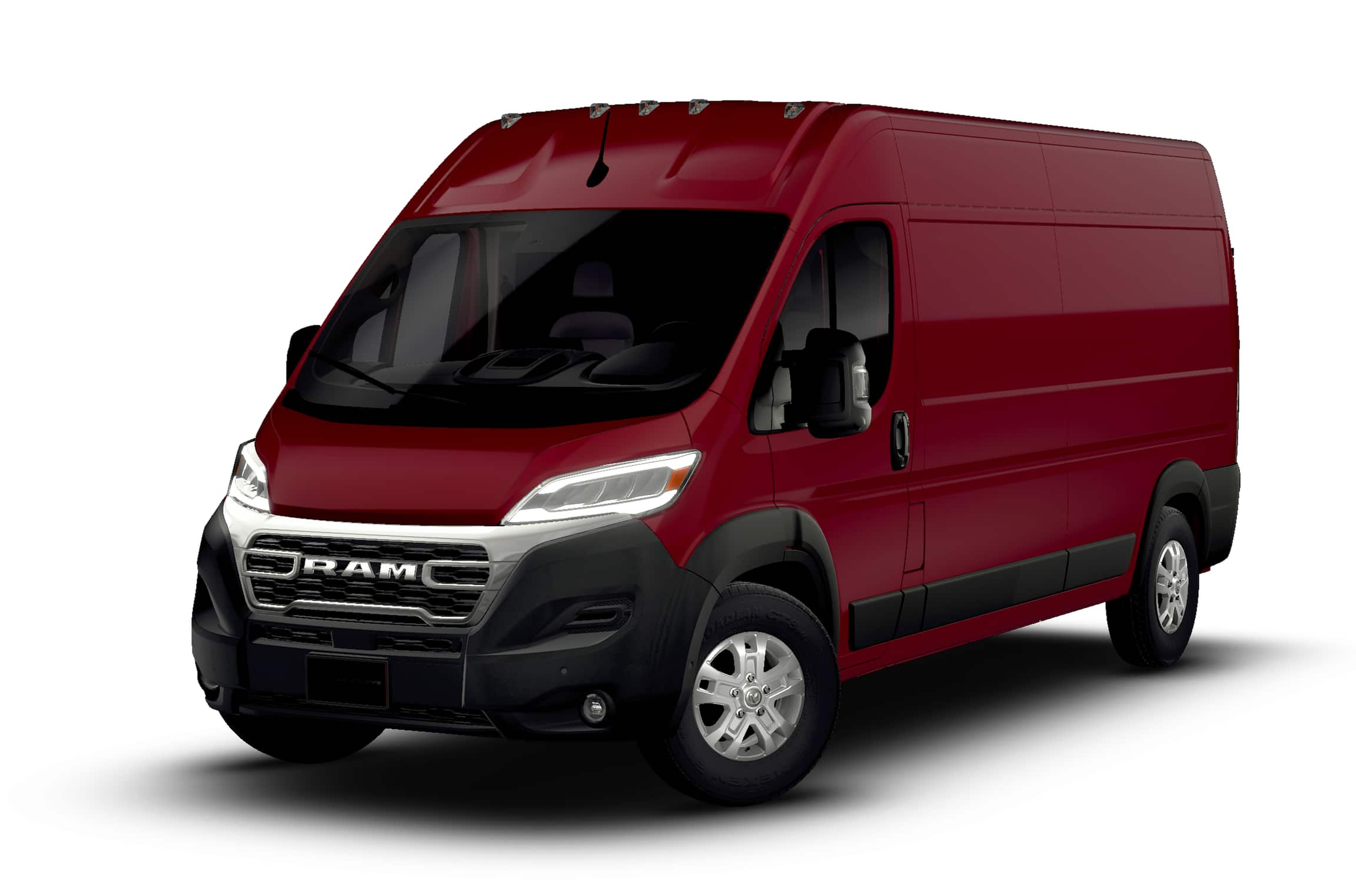 2026 RAM Promaster RAM PROMASTER 2500 SLT CARGO VAN HIGH ROOF 159' WB in Deep Cherry Red Crystal Pearl-Coat Exterior Paint — front...