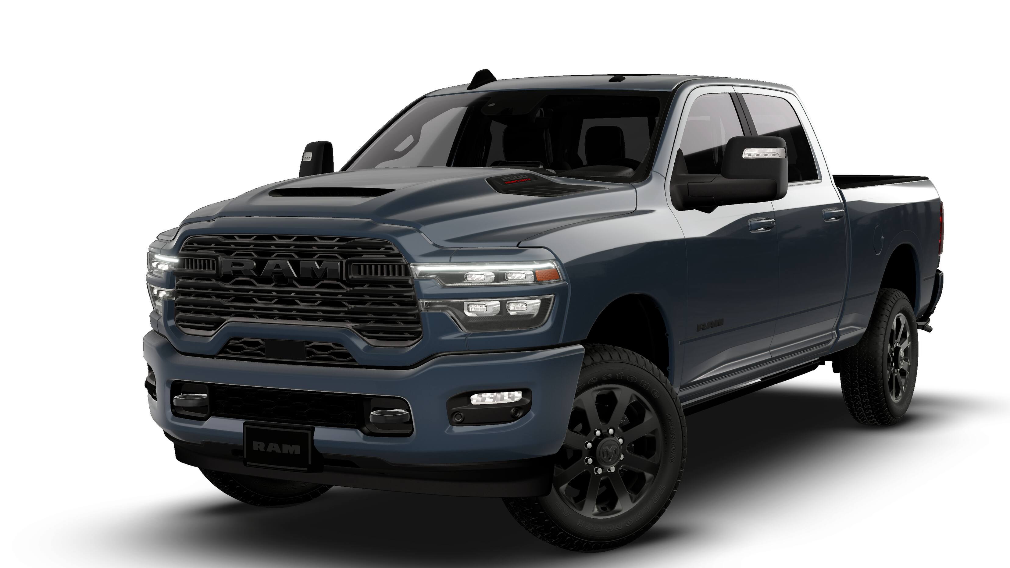 2026 RAM 2500 RAM 2500 LARAMIE CREW CAB 4X4 6'4' BOX in Forged Blue Metallic Exterior Paint — front three-quarter view