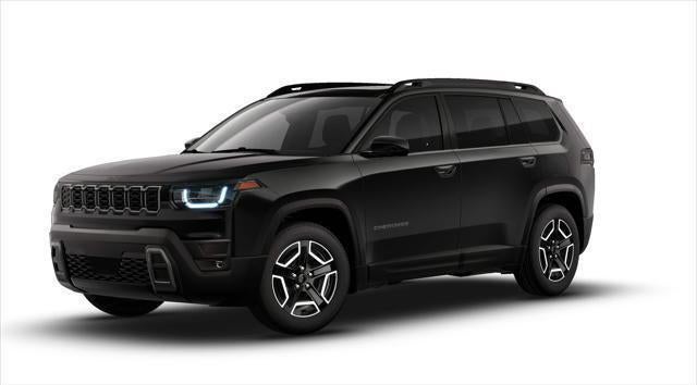2026 Jeep Cherokee CHEROKEE LIMITED 4X4 in Diamond Black Crystal Pearl-Coat Exterior Paint — front three-quarter view